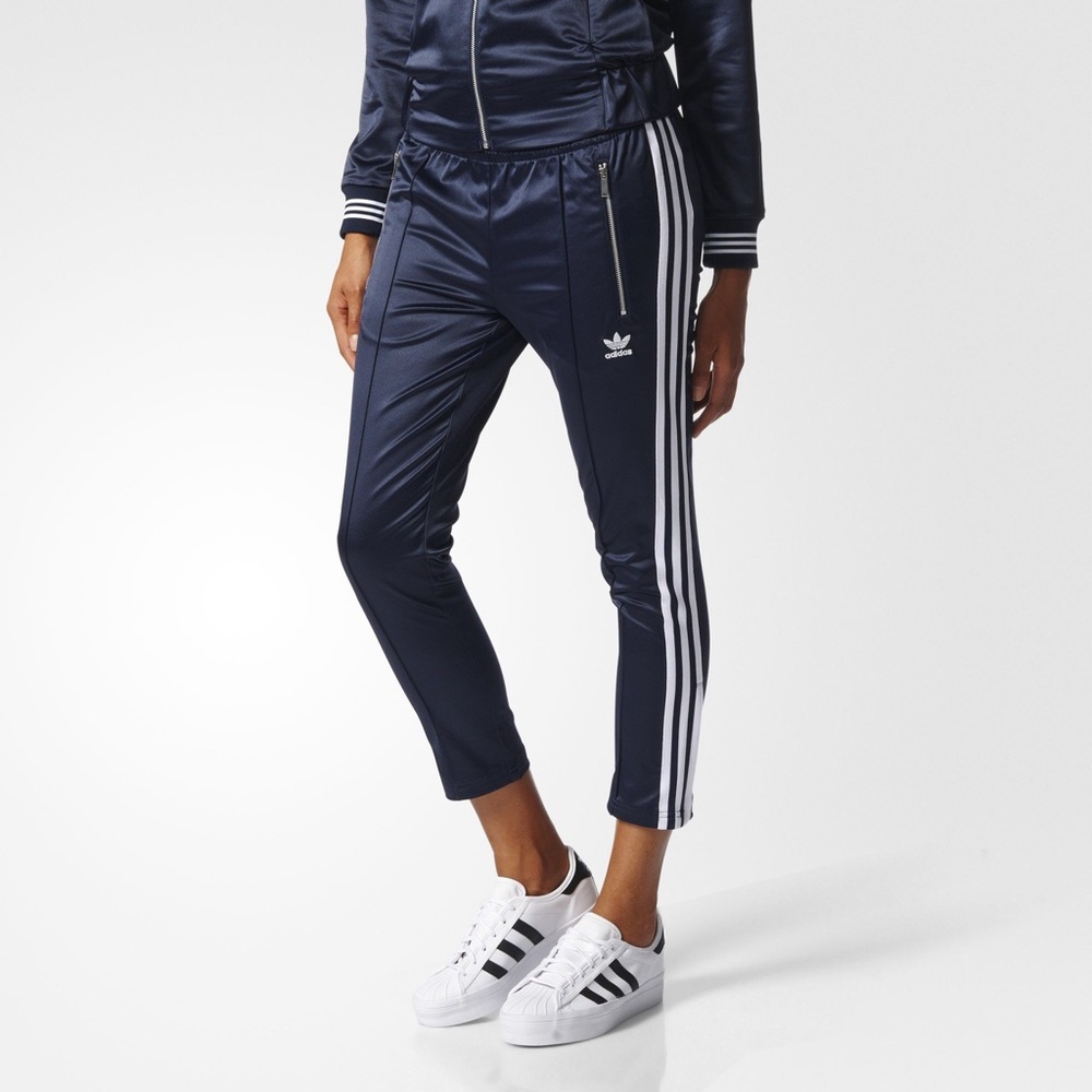 NWOT Navy Adidas Cigarette Pant